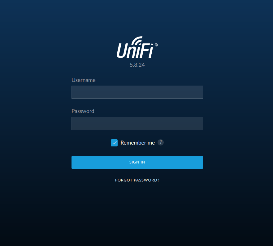 unifi recover password